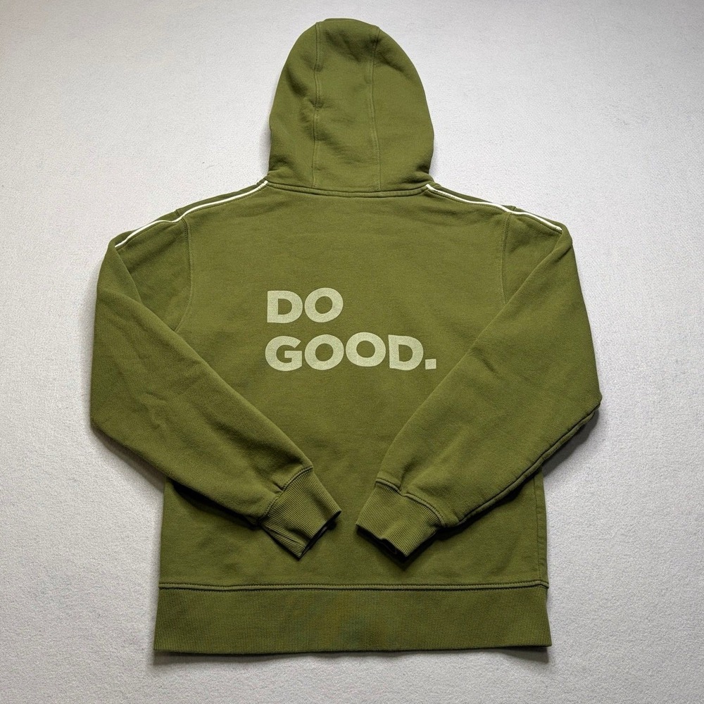 Cotopaxi Hoodie Men Medium Green Do Good Full Zip‎ Tahoe XC Fleece Sweatshirt